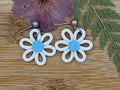 Daisy Drop - blue sparkle